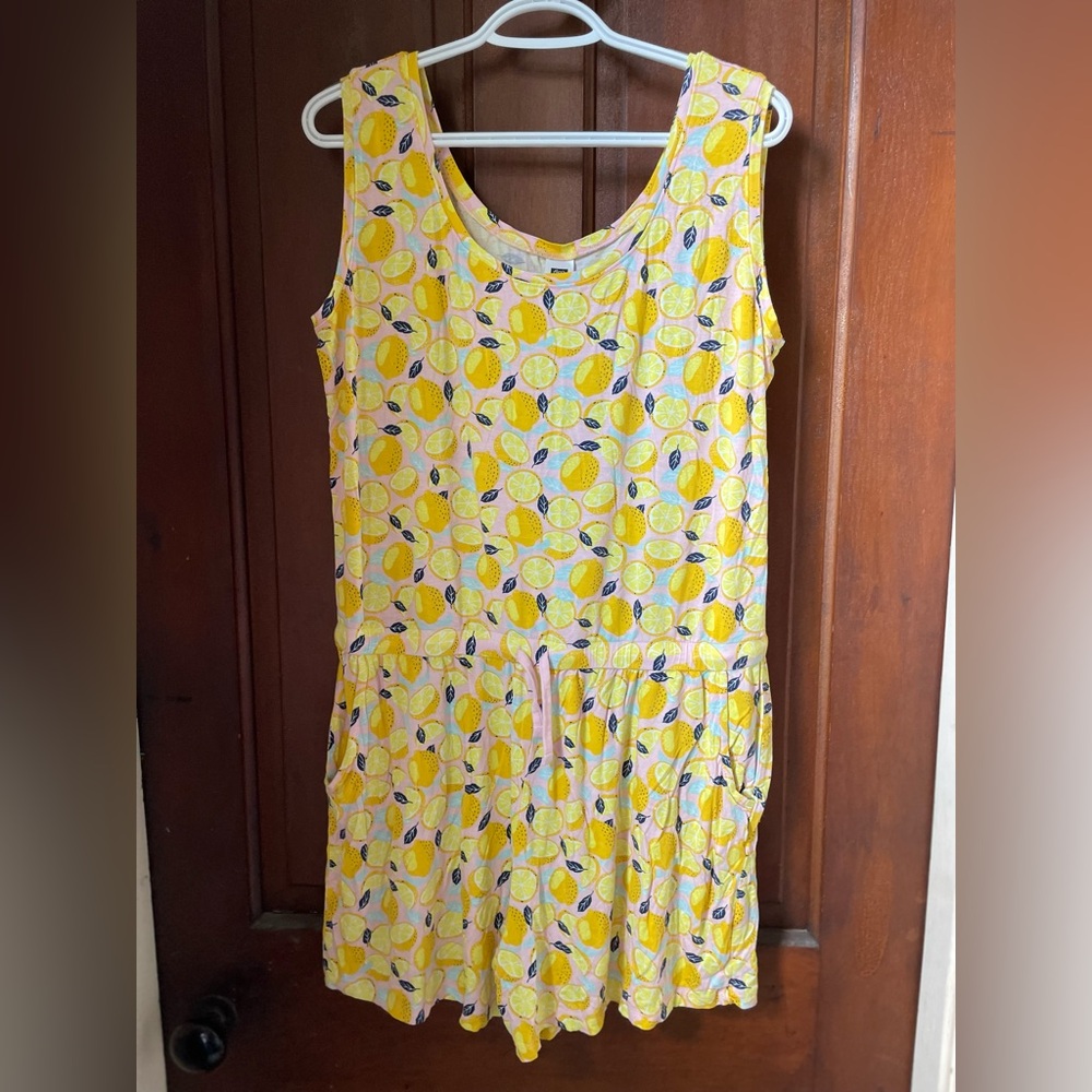 Alex's Lemonade Stand women's large sleeveless pajama romper